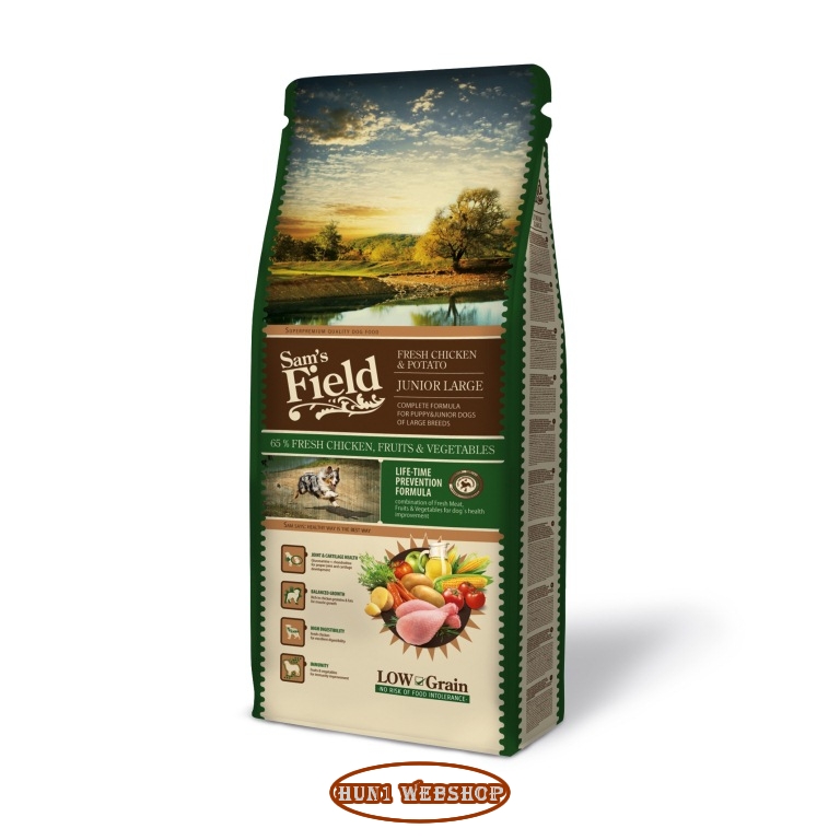 Sam's Field Low Grain Junior Large Fresh Chicken & Potato 13 kg