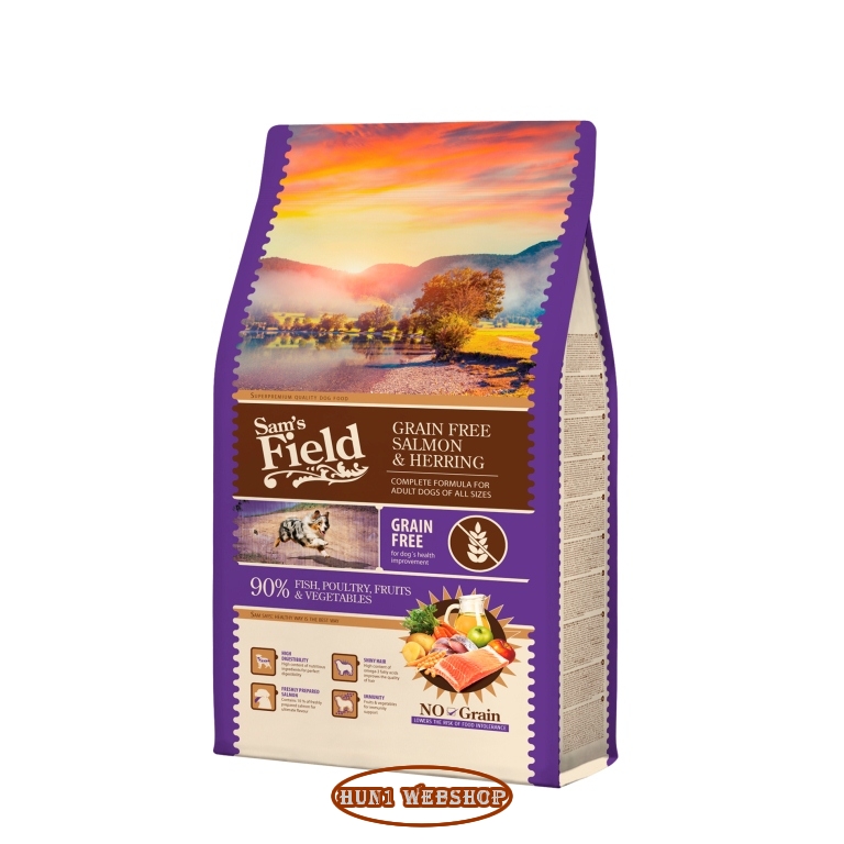 Sam's Field Grain Free Adult Salmon & Herring 800 g