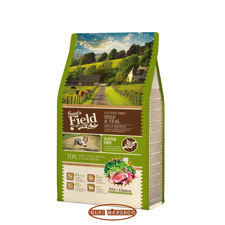 Sam's Field Gluten Free Adult Medium Beef & Veal 2,5 kg