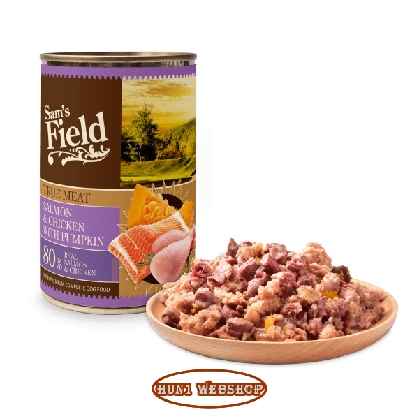 Sam's Field True Meat Salmon & Chicken with Pumpkin - lazac, csirke és sütőtök 400 g