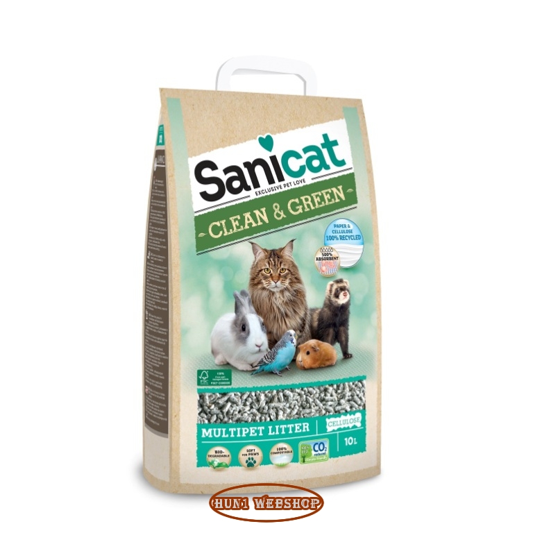Sanicat Clean&Green cellulóz macskaalom (10 L)