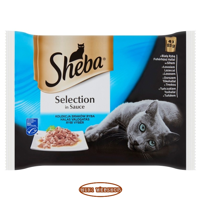 Sheba Selection halas válogatás szószban 4x85 g