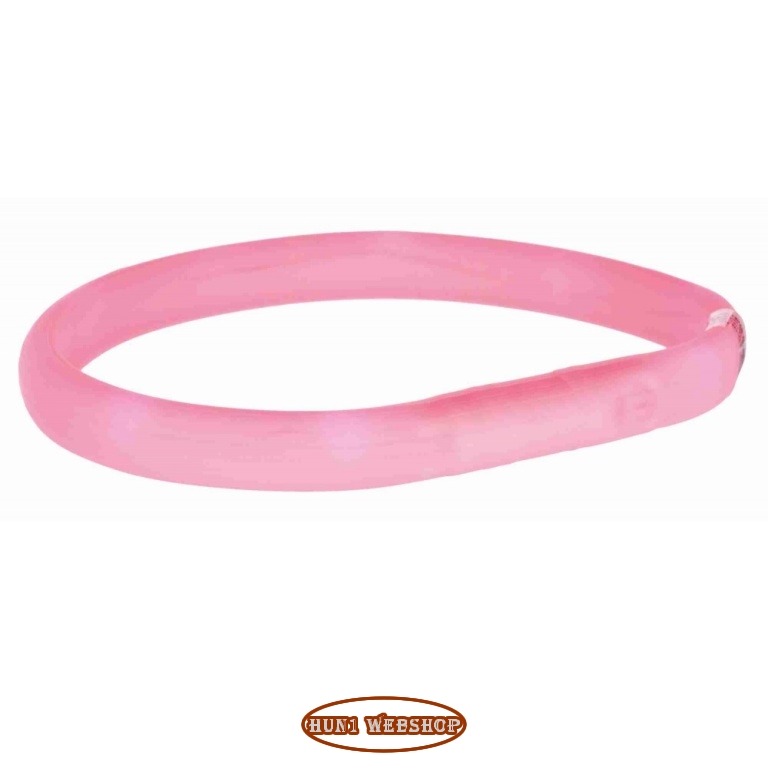 Trixie Safer Life világító USB nyakörv (L-XL) - pink