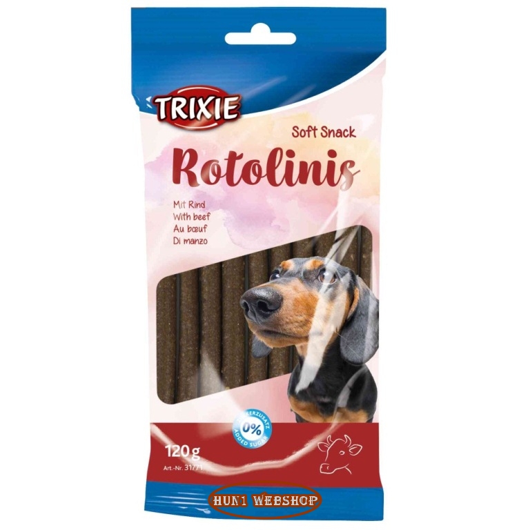 Trixie Soft Snack Rotolinis marhás 12 cm (12 db)