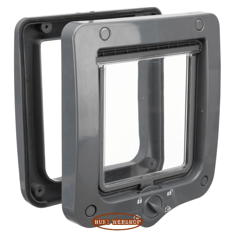 Trixie 4 utas macskaajtó - szürke