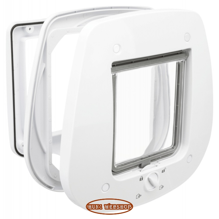 Trixie 4 utas macskaajtó üveg ajtóba - fehér