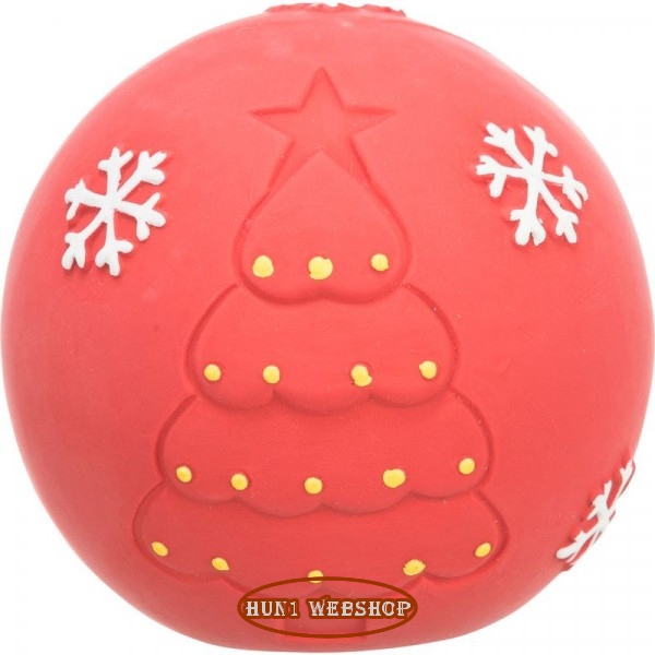Trixie Xmas latex labda 8 cm