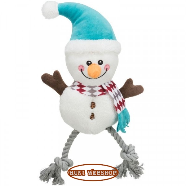 Trixie Xmas Plüss/kötél Hóember 41 cm