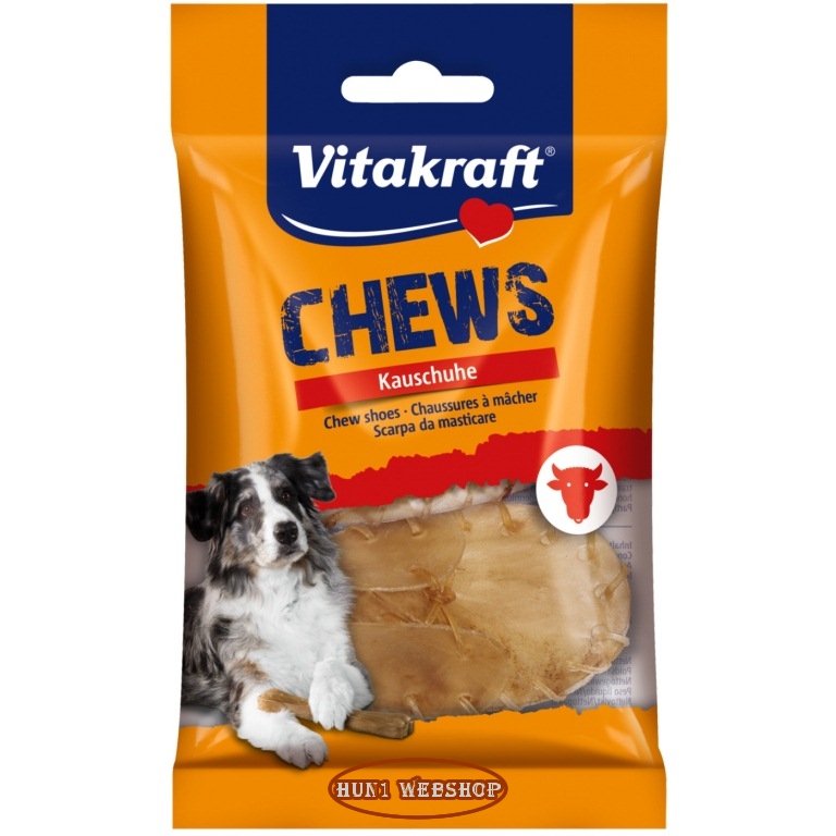 Vitakraft Chews préselt bőrcipő 13 cm (2 db)