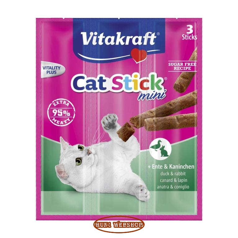 Vitakraft Cat Stick Mini - kacsa és nyúl (3 db)