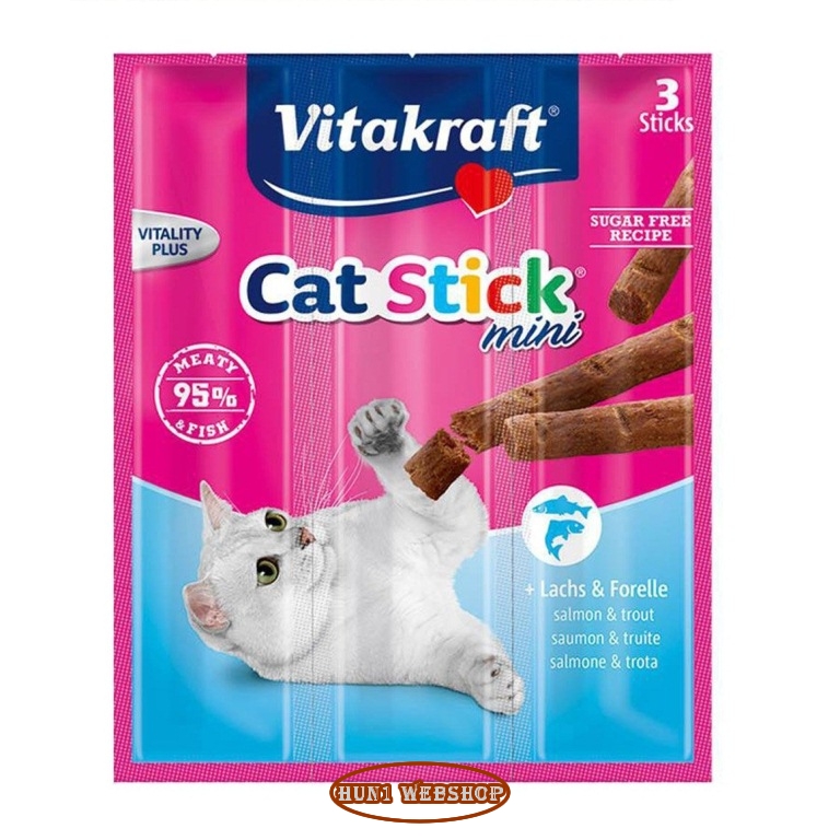 Vitakraft Cat Stick Mini - lazac és pisztráng (3 db)
