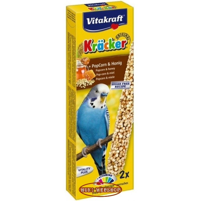 Vitakraft Kracker - popcorn és méz hullámos papagájnak (2 db)