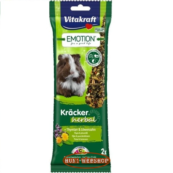 Vitakraft Emotion Kracker Herbal - kakukkfű és gyermekláncfű csincsillának (2 db)