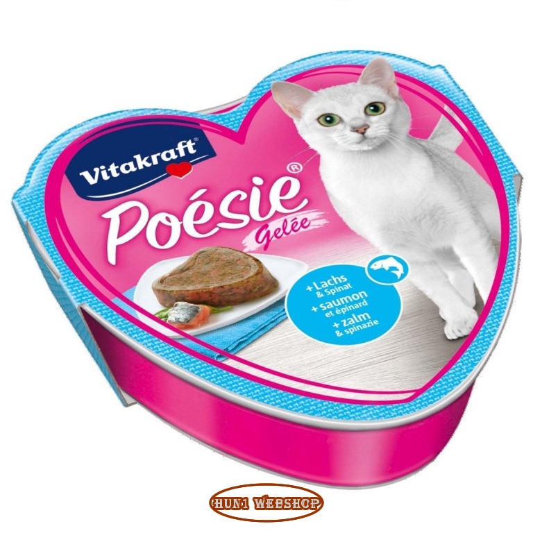 Vitakraft Poésie Gelée lazac és spenót 85 g