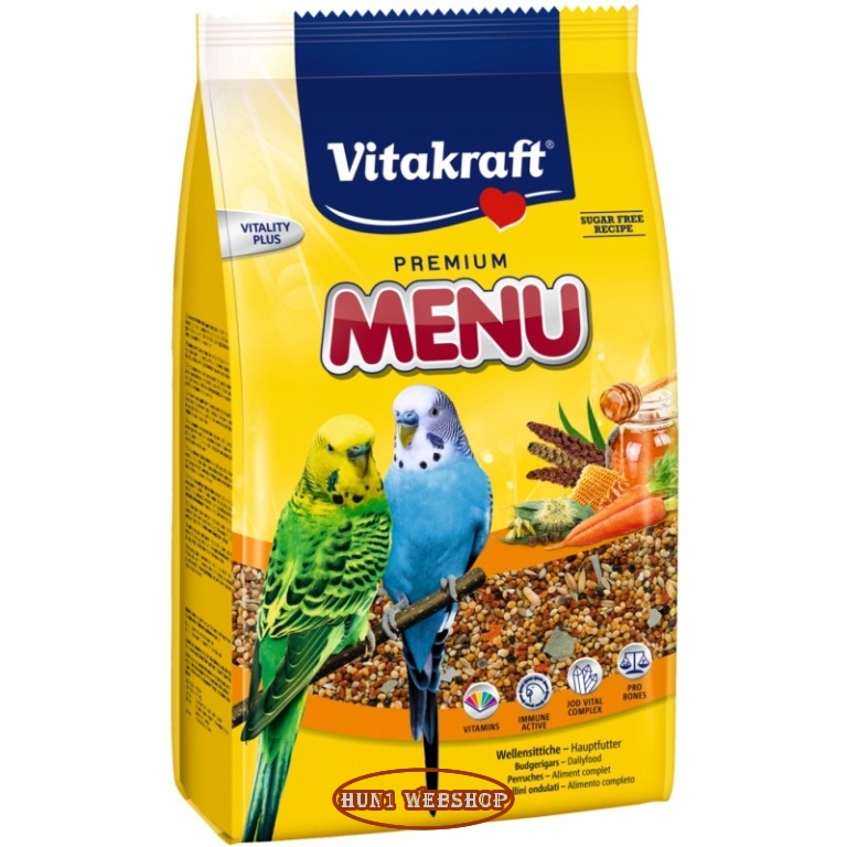 Vitakraft Prémium Menü hullámos papagájnak 500 g