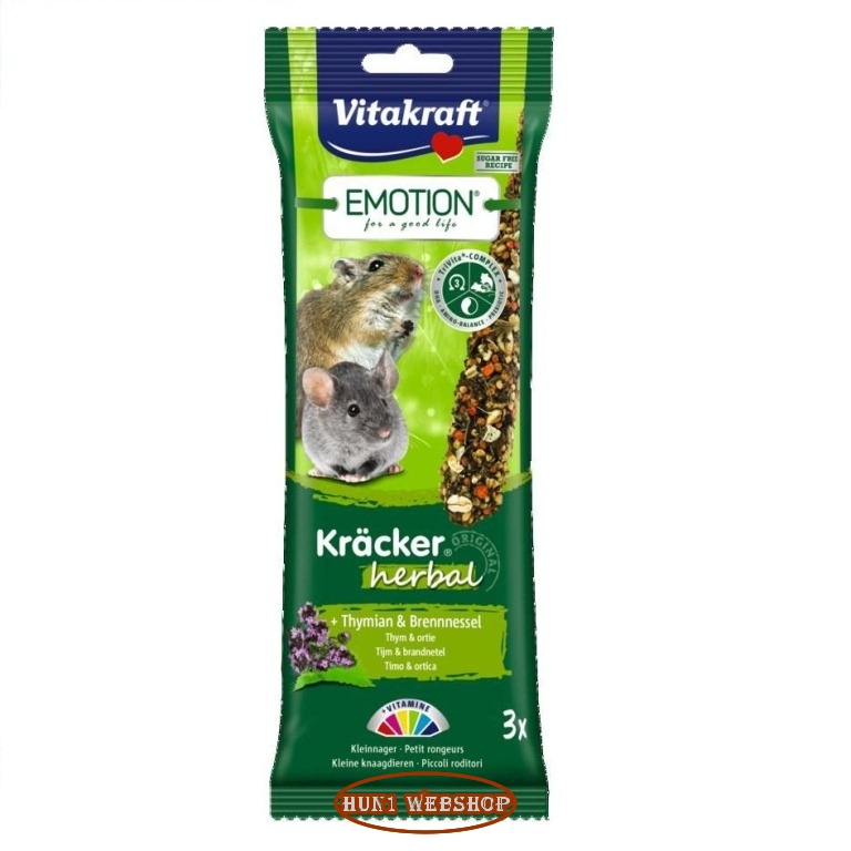 Vitakraft Emotion Kracker Herbal - kakukkfű és csalán hörcsögnek (3 db)
