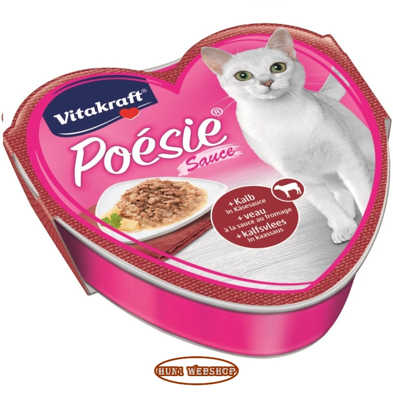 Vitakraft Poésie Sauce borjú sajtszószban 85 g