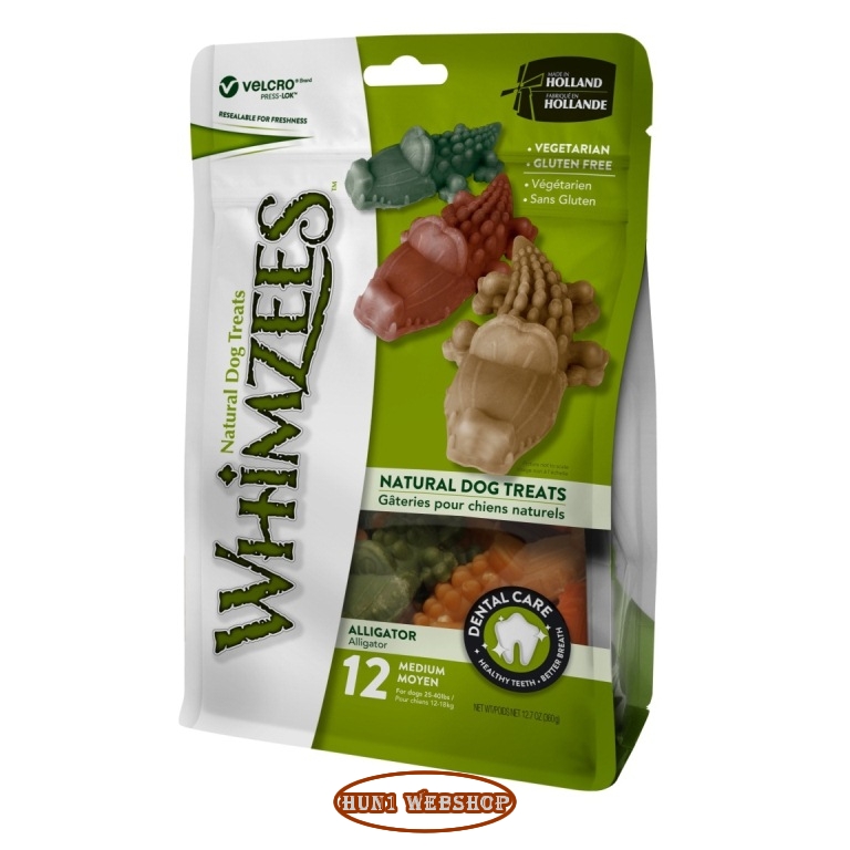Whimzees Aligátor M (12 db)