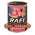 RAFI Grain Free Paté Junior Borjúval, Kék - és Vörösáfonyával 400 g